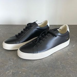 Men’s Common Projects Retro Low Black Size 42 Sneakers Brand New w Box